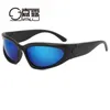 Cycling men and women eye protection steam punk fashion trend personality small frame sunglasses