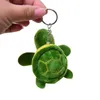 Anahtarlıklar kornonlar kaplumbağa peluş anahtarlık doldurulmuş hayvan yumuşak kürk sevimli yeşil cazibe aksesuarları anahtarlama sırt çantası için dekoratif oyuncak