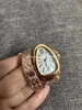 Модные женские браслетные часы Gold Snake Watch Top Brand Diamond Nearsalless Steel rap Women Watch Рождественский подарок валентинки роскошный дизайнер часы Watch Woman