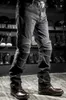 Men's Pants Mens Black Biker Jeans Motocycle Denim Male Stretch Original Trousers Offroad Protection Clothing 4xl Plus Size 230812