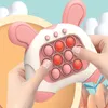 Decompression Toy Pop Push Bubble Fidget Sensory Toys Whack A Mole Music Quick Press Bubble Game Machine Squeeze Stress Relief Toy gifts for Kiids 230811