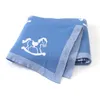 Cobertores panos de bebês Baby Benget Berbes Swaddle Wrap Monthly Clanta de algodão macio malha infantil Casamento de carrinho Sleeping Sleeping Quilts 100*80 230811