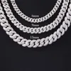 Biżuteria hip -hopowa lodowa 6 mm 9 mm 13 mm 17 mm VVS MOISSANITE PLATED Gold Sier Cuban Link Chain dla mężczyzn