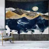 Tapestries Nordic Mountains Sunrise Metal Tapestry Hippie Home Decoration Wall Decoration Room Decoration Wall Decoration R230812