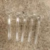 20PCS Pyrex Glass Oil Burner Pipe Clear Color quality pipes transparent Great Tube tubes Nail tips 7cm 10cm 12cm