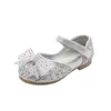 Sneakers 2023 Princess Shoes Bow Children Girls Single Party Performance Dance Baby Student Flats Times E877 230811