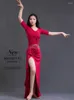 Stage Wear Belly Dance Spódnica długa kombinezon 2023 Luksusowy nowoczesny wydajność Kostium Carnaval Sexy Woman Ubrania