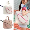Abendtaschen rosa/weiße Farbe Tennis Badminton Racquet -Umhängetasche für Frauen große Sportwaterfeste Handtasche für Tennisschläger Fitnessstation 230812