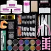 Kit de unhas de acrílico profissional para iniciantes - inclui pó, glitter, dicas e ferramentas para manicures impressionantes