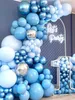Dekorasyon Mavi Balon Çelenk Doğum Günü Dekoru Folyo Balon Düğün Doğum Günü Bebek Duş Çocuk Baloon