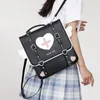 Schultaschen süße Lolita Japanische Style -Rucksack für junge Mädchen Kawaii Uniform Schultasche Kleine Reisetasche Wings Daypack Frauen Ita Purse 230811