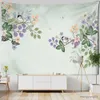 Tapisserier Simple Flower and Bird Painting Tapestry Wall Hanging Style Art Eesthetics Room Home Decor