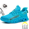 Safety Shoes Construction Shoes Men Women Safety Work Shoes Steel Toe Safety Work Boots Anti-Puncture Breathable Work Sneakers Lightweight 230811