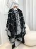 2023 Hit the United States Retro Female Shawls New Cashmere Cape Simple Outs With Warm Cape