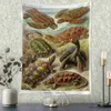 Tapestries Marine Animal Tapestry Nature Art Wall Hanging Plant Illustration Home Aesthetics Room Decor R230812