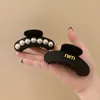 Pinzas para el cabello de diseñador Barrettes Alexandria Francia mismo esmerilado de una sola fila perla agarre para el cabello estilo francés accesorios de clip de garra de tiburón W1NX