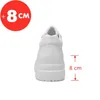 Hauteur augmentant les chaussures de levage baskets mange des chaussures d'ascenseur augmentation de semelle intérieure 8 cm blancs noirs plus hauts chaussures hommes loisirs sports de mode plus taille 36-44 230811