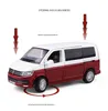 Diecast Modell 1 32 Volkswagen Multivan Van MPV Legierung Autos Cast Toy Car Model Model Sound und leichte Kinderspielzeugsammlungen Geburtstagsgeschenk 230811