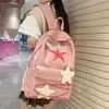 Sacs d'école coréennes Sweet All Match Star Backpacks Japonais Femmes Japonais Streetwear Y2K Aesthetic Schoolbags High-Capacity Kawaii Sackepack Students 230811