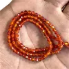 Perlen kleine Natursteinorange Zirkon 2 3 4 mm Abschnitt Lose für Schmuck Herstellung Halskette DIY Armband Accessoires