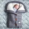 Schlafsäcke Winter Baby Boys Mädchen Deckenumschlag verdicken Polar Fleece Säuglingswickel Schlafsack für Geboren
