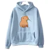 Grappige capybara print hoodie vrouwen/mannen kawaii cartoon tops sweatshirt voor meisjes unisex mode Harajuku grafische pullovers met capuchon hkd230725