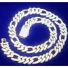 Bijoux hip hop Iced Out Prong Raxer 13 mm Sier VVS Moisanite Cuban Figaro Link Chain