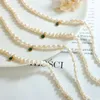 Colliers pendants Collier de style français Automne et Winter Women's Design Freshwater Pearl Zircon