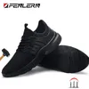 Stivali fenlern impermeabile scarpe da uomo che scivolano su una punta in acciaio largo leggero donne s3 sneaker da lavoro antishash 230812