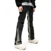 Jeans masculin 2023 Cool Design Camouflage Patchwork Straight Pant