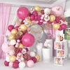 Andere Event -Party -Lieferungen Rose Gold Pink Ballon Garland Erz Kit Hochzeit Geburtstagsdekor Babyparty Girl Dekoration Latex Ballons 230812