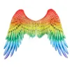 코스프레 성인 Mardi Gras Carnivel Props Wing 3D Big Angel Wings For Women Halloween Cosplay Wear Stage Performance Clother 230812