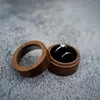 Jewelry Pouches Wood Ring Earring Organizer Box Luxury Storage Engagement Wedding Ceremony Customize Proposal Gift For Girl