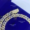 Bijoux de créateurs bijoux de hiphop personnalisé 2 tons couleurs sterling argent fin bijoux de bijoux glacé