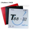 Tafeltennis Rubbers Sanwei T883 Dubbele kit Semisticky Elastic Quick Attack Ping Pong Rubber met fijne regeling 230811