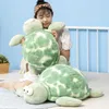 Animais de pelúcia de pelúcia Super macio de 55/70cm de animais bonecas de tartaruga de pelúcia de brinquedo de brinquedo de bicho -de -mar de tartaruga marinha para crianças Girl R230811