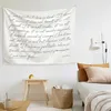 Гобелены в скандинавском стиле, английские буквы, фоновая ткань, настенное одеяло для эстетического декора комнаты, прикроватные гобелены в общежитии