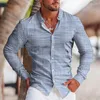 Herren Casual Shirts Herbst Mode für Männer Star Druck übergroß