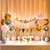 Decoration LED Light Balloon Holder Stand Balloon Column Baby Shower Kids Birthday Wedding Decoration Adult Supplies