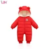 Rompers LZH Baby Snowsuit Infant born Clothes Kids Winter Jumpsuit For Boys Girls Romper For Baby Overalls Children Christmas Costume 230811