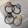 Saç Kauçuk Bantları Tasarımcı Gelişmiş Asetik Asit İpi Diamonds Mektup Aşk Headrope Rhinestone Yüksek Elastik Tie Band Kadın Aksesuarları Biev