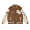 Herrjackor American Bomber Jacket kvinnor män high street rockar pu läder långärmad baseball uniform hip hop vår höst par kappa 230811