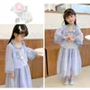 Abito di abbigliamento etnico ragazza 2023 costume estiva Hanfu bambini piccoli performance in stile cinese po Qipao