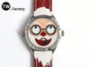 17 Colors Clown Wristwatches Luxury Mens Watch Sapphire Crystal Moonphase Swiss Automatic Mechanical CNC 316L Stainless Steel Waterproof Designer Watches
