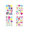 Temporary Tattoos escent Skin Sticker Waterproof Stickers for Arm Leg Face Party Music Concert Bar Tattoo Stic 230812