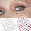 Tillfälliga tatueringar 1PC Glitter Diamond Makeup Eyeliner Eyeshadow Face Sticker Smycken Eyes Stage Party Crystal Tattoo 230812