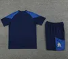 2023-24 Marseillees voetbaltrainingsshirt met korte mouwen voor heren en kinderen 23/24 ALEXIS OM Survey Maillot Foot Chandal 01