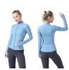 lu-01 Yoga define Jacket Women Define Workout Cappotto sportivo Fitness Giacca invernale Sport Quick Dry Activewear Top Felpa con zip solida Abbigliamento sportivo Vendita calda