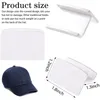 Ganci da 24 pacchetti cappello adesivo per supporto a parete senza perforare il design del rack minimalista arrugginito