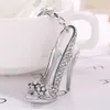 Keychains Lanyards High Heel Shoe Keychain voor vrouwen Rhinestone Crystal Purse Auto Key Chains Altery Keyring Souvenir Gifts Sieraden Accessoires